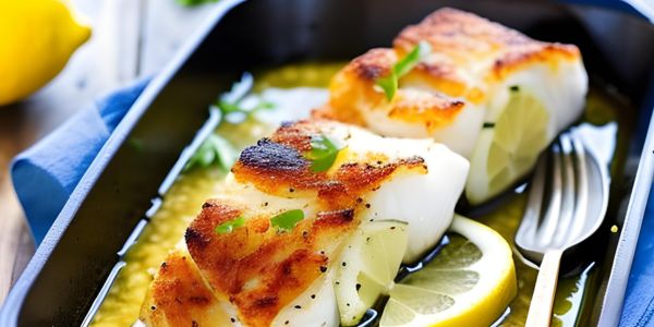 Baked Cod with Lemon and Garlic