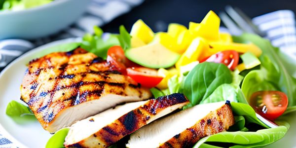 DASH Diet Menu Eating Plan - Grilled Chicken Salad