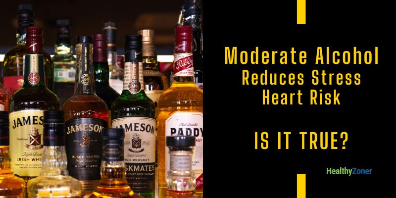 Moderate Alcohol Reduces Stress Heart Risk